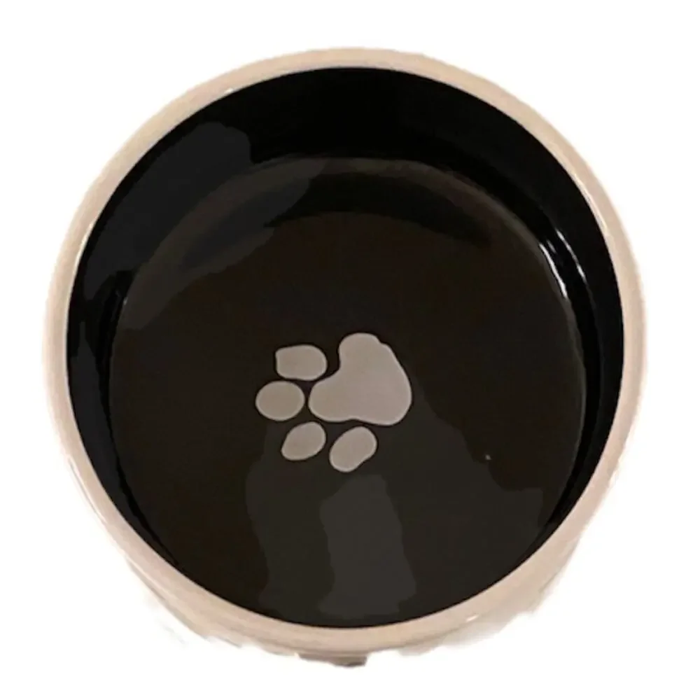 Paw Print Dog Bowl